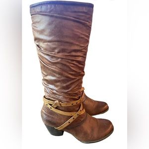 BareTraps Women's Rocky Knee High Boots Auburn size 6.5